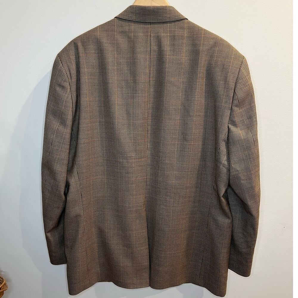 Lauren Ralph Lauren Houndstooth Sports Coat 100% Wool Size 46 Regular Academia - Picture 2 of 9